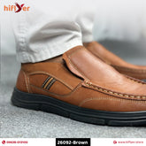 26092-Brown Premium causal shoes For Men